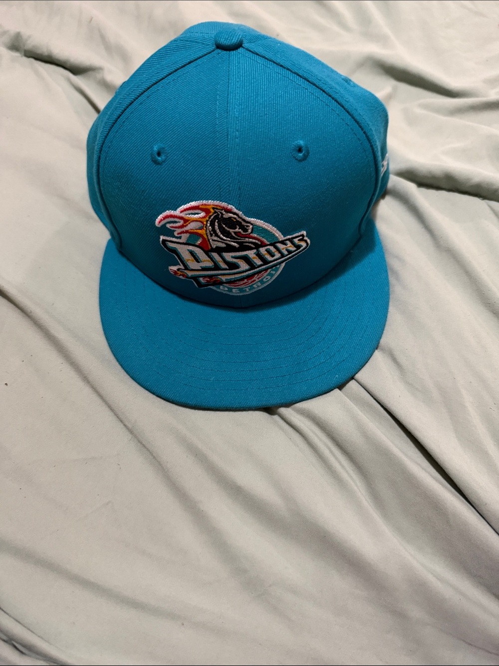 New Era Teal Detroit Pistons Kids Snapback Hat
